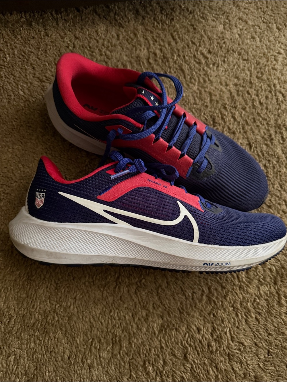 Nike Running Shoes - Navy Blue & Hot Pink